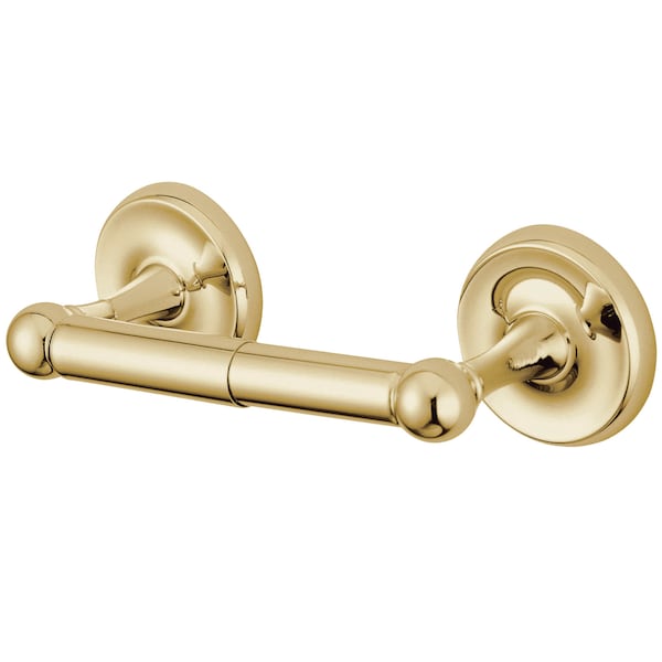 Classic Toilet Paper Holder, Polished Brass
